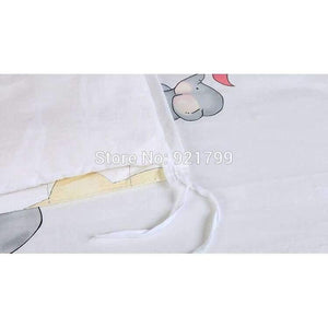 Planet Gates Cotton Cartoon Soft Baby Bedding Sets Gray Elephant  Baby Crib bumper Include Pillow/ Bumpers/ Sheet/Quilt Cover Baby Bumpers