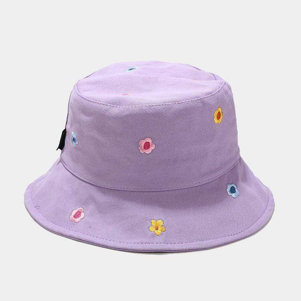 Planet Gates Cotton flower embroidery Bucket Hat Fisherman Hat outdoor travel hat Sun Cap Hats for Men and Women 250