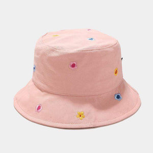 Planet Gates Cotton flower embroidery Bucket Hat Fisherman Hat outdoor travel hat Sun Cap Hats for Men and Women 250