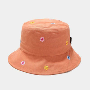 Planet Gates Cotton flower embroidery Bucket Hat Fisherman Hat outdoor travel hat Sun Cap Hats for Men and Women 250