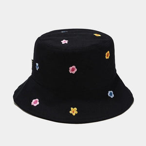 Planet Gates Cotton flower embroidery Bucket Hat Fisherman Hat outdoor travel hat Sun Cap Hats for Men and Women 250