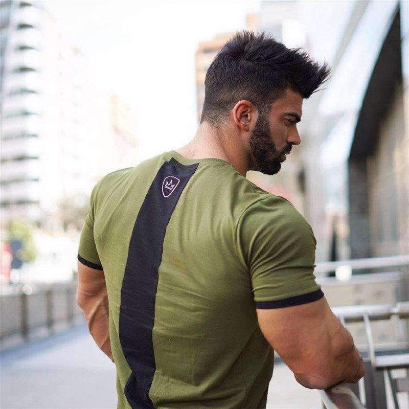 Planet Gates Cotton Short sleeve t shirt Fitness bodybuilding shirts Crossfitsmale Brand tee tops Fashion gyms t-shirt mens costume