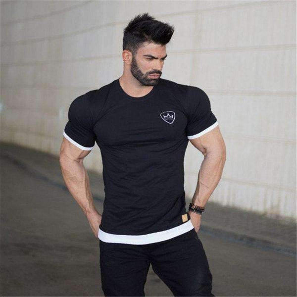 Planet Gates Cotton Short sleeve t shirt Fitness bodybuilding shirts Crossfitsmale Brand tee tops Fashion gyms t-shirt mens costume
