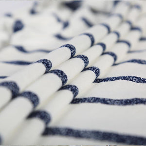 Planet Gates Cotton Spring and Autumn Male Sleepwear Long-Sleeve O-Neck Pullover Striped Lounge Sleep Set