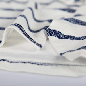 Planet Gates Cotton Spring and Autumn Male Sleepwear Long-Sleeve O-Neck Pullover Striped Lounge Sleep Set