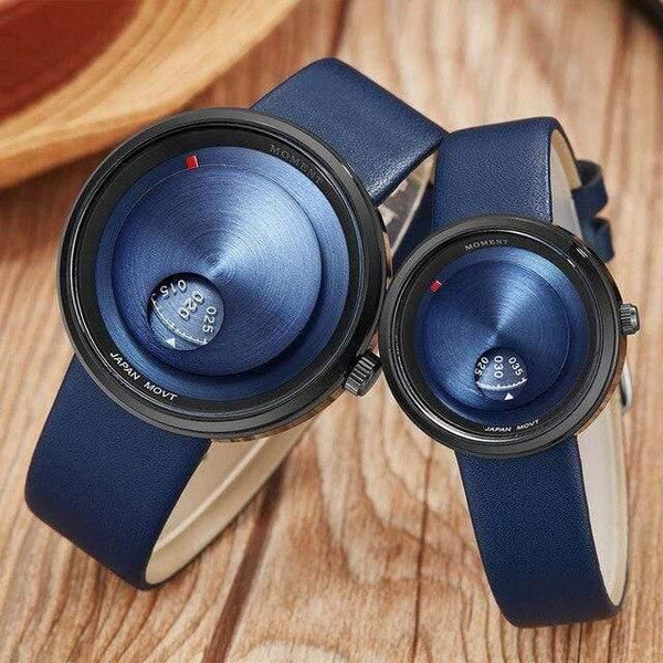 Planet Gates couple 2 watch blue Watch Men Women Unique Couple Wrist Watches Lover Gift Clock Creative Dial Wristwatch Casual Male Female Quartz Clock