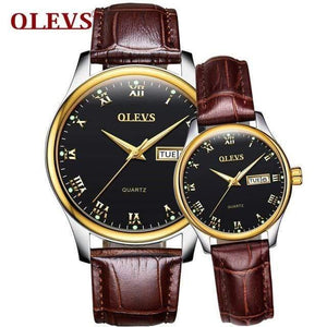 Planet Gates Couple watch 1 pair 3 Luxury Brand Lover Watch Women Waterproof Couples Watches Female Wristwatches Quartz Men Stainless Steel Watch 1Pair