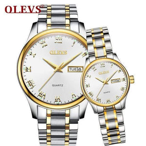 Planet Gates Couple watch 1 pair Luxury Brand Lover Watch Women Waterproof Couples Watches Female Wristwatches Quartz Men Stainless Steel Watch 1Pair