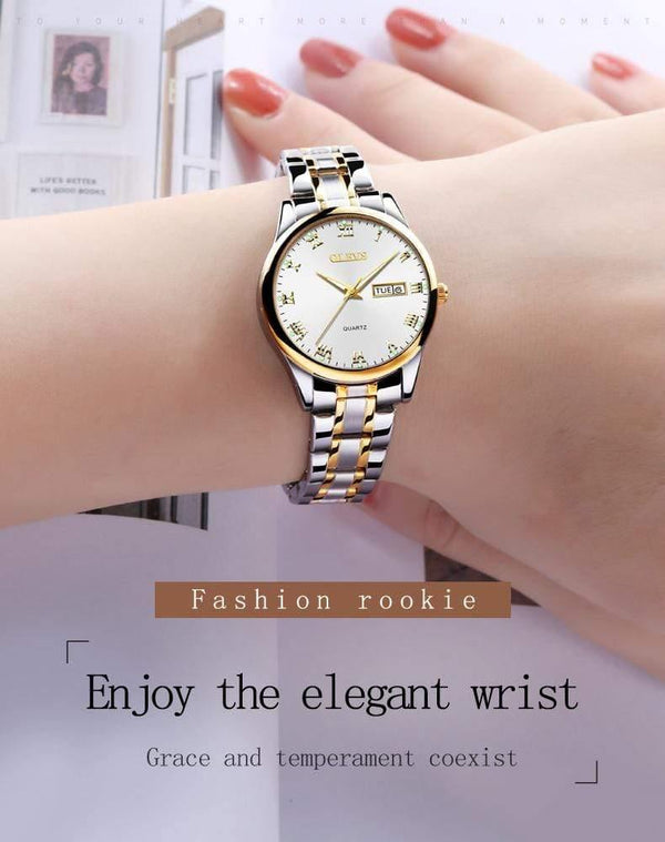 Planet Gates Couple watch 1 pair Luxury Brand Lover Watch Women Waterproof Couples Watches Female Wristwatches Quartz Men Stainless Steel Watch 1Pair