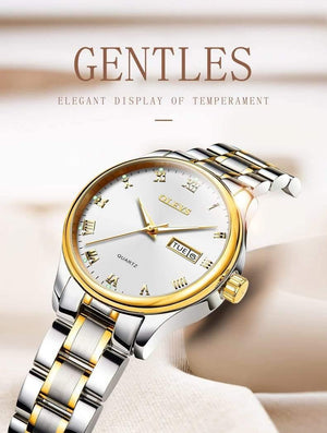 Planet Gates Couple watch 1 pair Luxury Brand Lover Watch Women Waterproof Couples Watches Female Wristwatches Quartz Men Stainless Steel Watch 1Pair