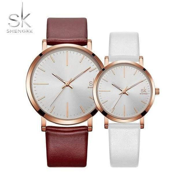 Planet Gates couple watches Women Dress Watches Luxury Lovers Couple Watches Men Date Waterproof Women Leather strap Quartz Wristwatch Montre Homme