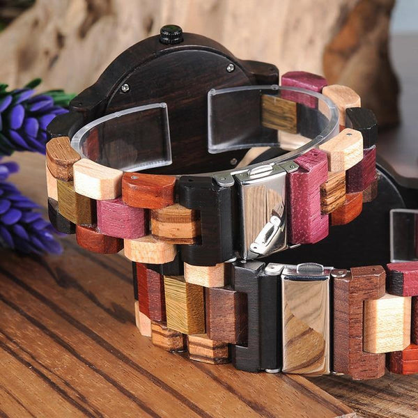 Planet Gates Couple Wooden Watches Men Women Quartz Lover's Wrist watch Ladies Elk Deer Quartz Wrist Watch gift erkek kol saati