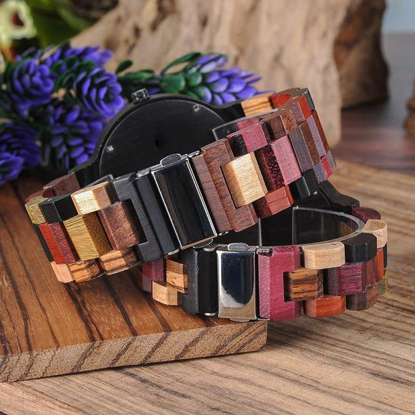 Planet Gates Couple Wooden Watches Men Women Quartz Lover's Wrist watch Ladies Elk Deer Quartz Wrist Watch gift erkek kol saati