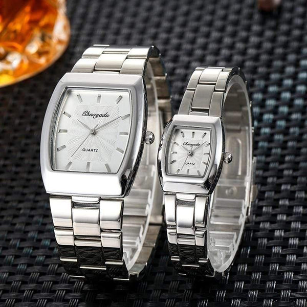 Planet Gates Couples lovers stainless steel quartz wristwatches ladies gentleman dress simple business fashion bracelet watch