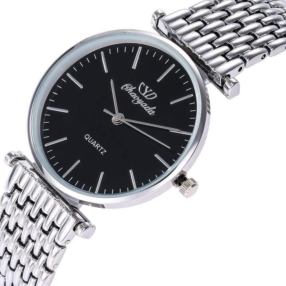 Planet Gates Couples lovers stainless steel quartz wristwatches office ladies gentleman dress simple business bracelet watch