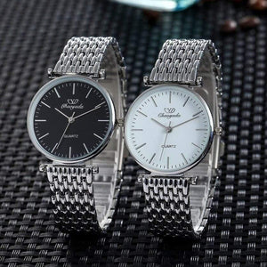 Planet Gates Couples lovers stainless steel quartz wristwatches office ladies gentleman dress simple business bracelet watch