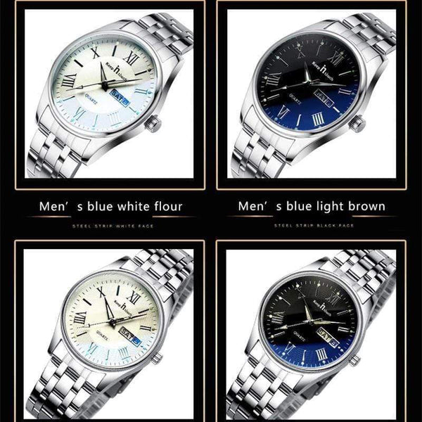 Planet Gates Couples Watch For Lovers Business Luxury Men and Women Wristwatches Quartz Waterpoof Calerdar Wedding Gifts