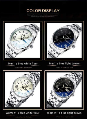 Planet Gates Couples Watch For Lovers Business Luxury Men and Women Wristwatches Quartz Waterpoof Calerdar Wedding Gifts