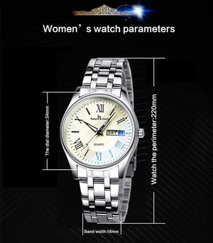Planet Gates Couples Watch For Lovers Business Luxury Men and Women Wristwatches Quartz Waterpoof Calerdar Wedding Gifts