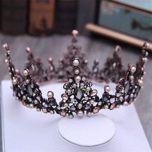 Planet Gates Court Retro Baroque Bridal Tiara Bride Queen King Crown Wedding Hair Jewelry Accessories Women Pageant Prom Headpiece