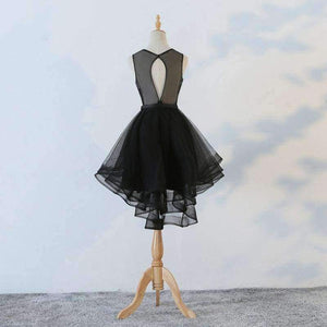 Planet Gates Court Train / 10 Weekend Black Cocktail Dresses 2018 Tops Beading Crystal The Banquet High/Low Short Birthday Party Dress Formal Prom Gowns