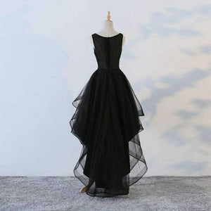 Planet Gates Court Train / 10 Weekend Black Cocktail Dresses 2018 Tops Beading Crystal The Banquet High/Low Short Birthday Party Dress Formal Prom Gowns