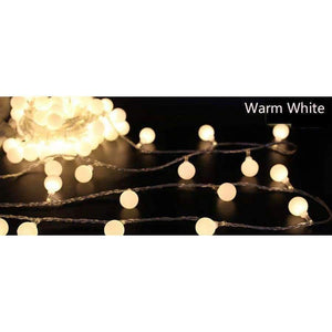 Planet Gates Coversage 6M 40 Led Christmas Tree Garland String Xmas Decoration Outdoor Ball Curtain Navidad Curtain Fairy Holiday Lights