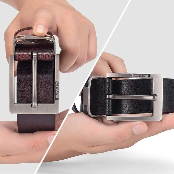 Cow Genuine Leather Belts For Men Luxury Men's Belt Leather Belt Alloy Buckle Casual Male Vintage Strap Ceinture Homme