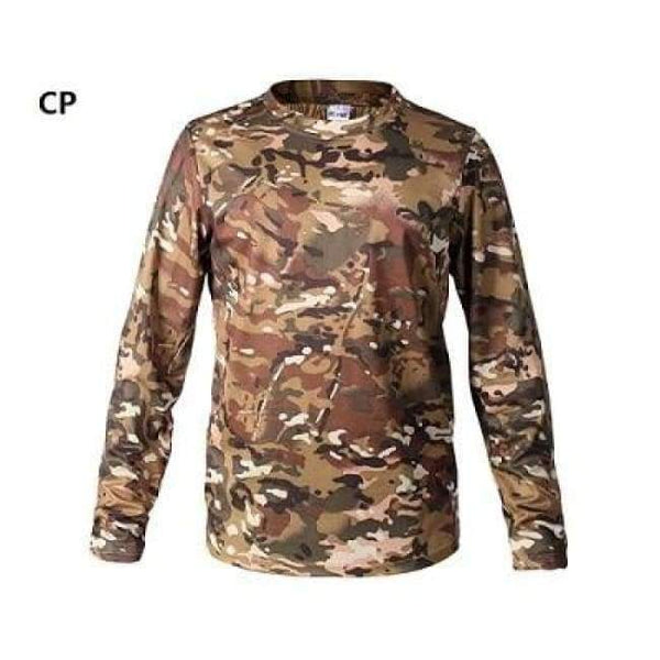 Planet Gates CP / S Hunting T-shirt Quick Dry Breathable Long Sleeve Camouflage Shirt Man Hiking T-shirt Tactical Military Ghillie Clothing Tops