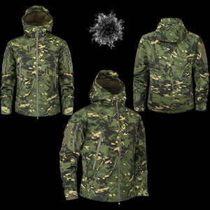 Planet Gates CPOD / XS Men's Military Camouflage Fleece Jacket Army Tactical Clothing  Multicam Male Camouflage Windbreakers