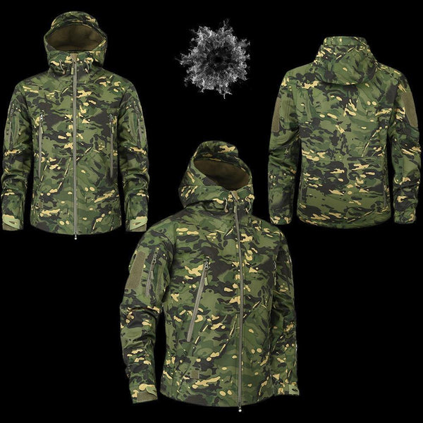 Planet Gates CPOD / XS Men's Military Camouflage Fleece Jacket Army Tactical Clothing  Multicam Male Camouflage Windbreakers