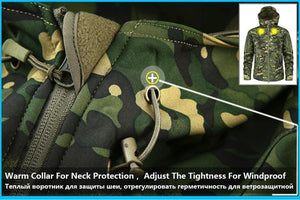 Planet Gates CPOD / XS Men's Military Camouflage Fleece Jacket Army Tactical Clothing  Multicam Male Camouflage Windbreakers