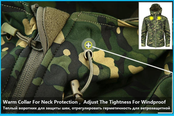 Planet Gates CPOD / XS Men's Military Camouflage Fleece Jacket Army Tactical Clothing  Multicam Male Camouflage Windbreakers