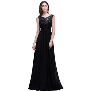 Planet Gates Cps526 black / 6 Navy Burgundy Lace Chiffon Bridesmaid Dresses Long 2017 Cheap Prom Dresses Party Gowns
