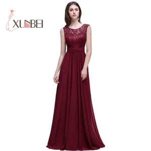 Planet Gates CPS526 navy / 2 Navy Burgundy Lace Chiffon Bridesmaid Dresses Long 2017 Cheap Prom Dresses Party Gowns