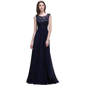 Planet Gates CPS526 navy / 2 Navy Burgundy Lace Chiffon Bridesmaid Dresses Long 2017 Cheap Prom Dresses Party Gowns