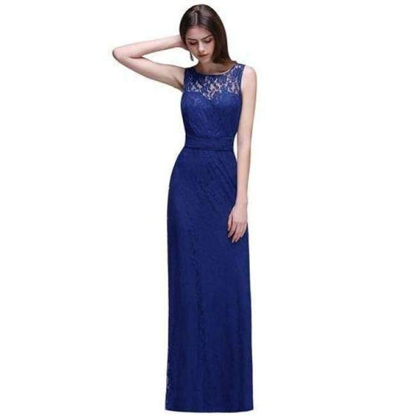Planet Gates CPS526 navy / 2 Navy Burgundy Lace Chiffon Bridesmaid Dresses Long 2017 Cheap Prom Dresses Party Gowns