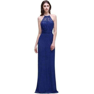 Planet Gates CPS528 royal / 6 Navy Burgundy Lace Chiffon Bridesmaid Dresses Long 2017 Cheap Prom Dresses Party Gowns