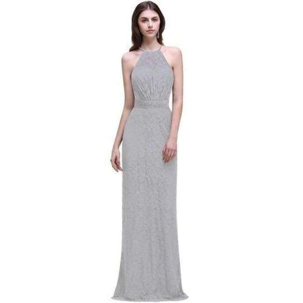 Planet Gates Cps528 silver / 6 Navy Burgundy Lace Chiffon Bridesmaid Dresses Long 2017 Cheap Prom Dresses Party Gowns