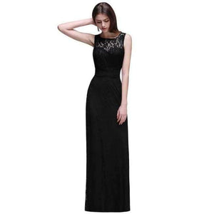 Planet Gates cps539 black / 6 Navy Burgundy Lace Chiffon Bridesmaid Dresses Long 2017 Cheap Prom Dresses Party Gowns