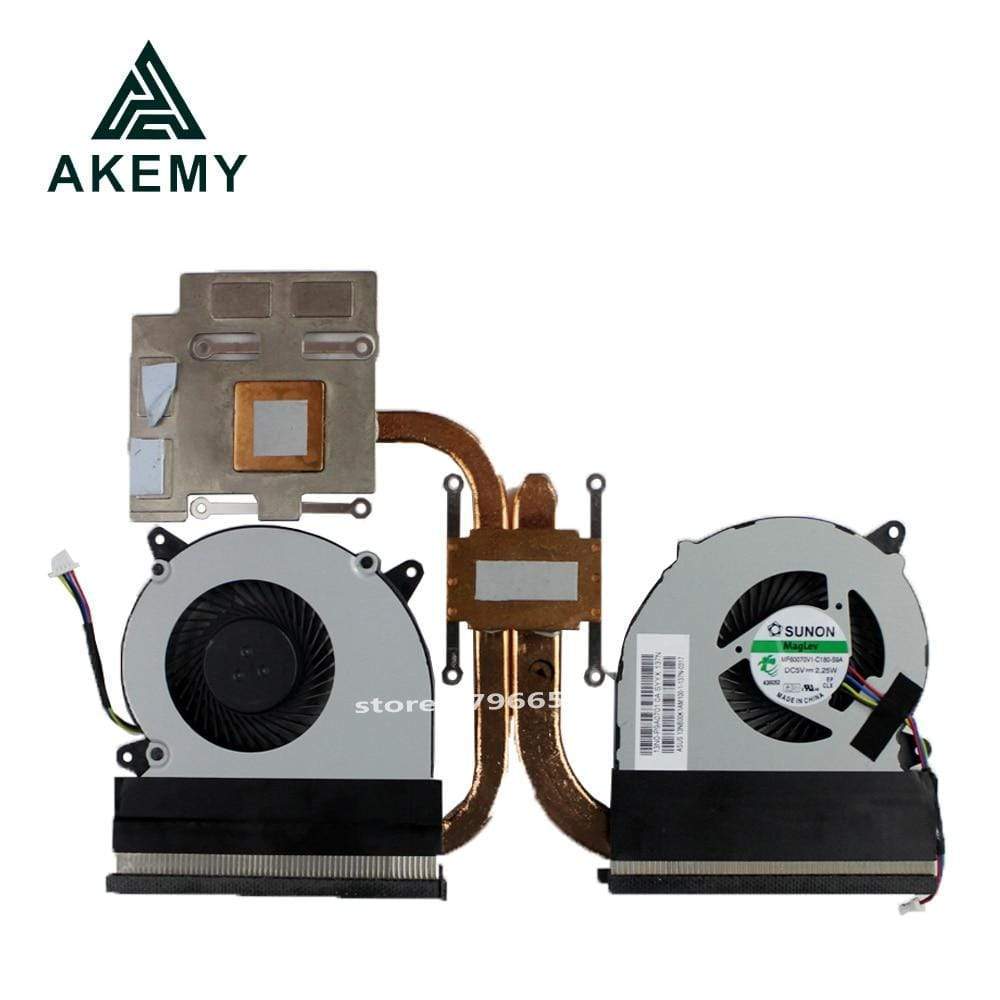 Planet Gates CPU GPU Cooling Heatsink For Asus N550J N550JV G550J G550JK N550JK N550JX Cooler Fan Radiator