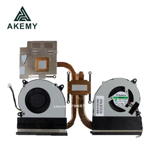 Planet Gates CPU GPU Cooling Heatsink For Asus N550J N550JV G550J G550JK N550JK N550JX Cooler Fan Radiator