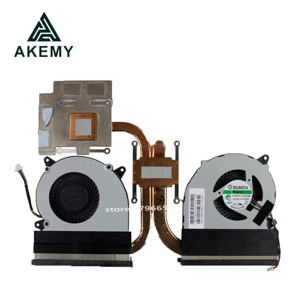 Planet Gates CPU GPU Cooling Heatsink For Asus N550J N550JV G550J G550JK N550JK N550JX Cooler Fan Radiator
