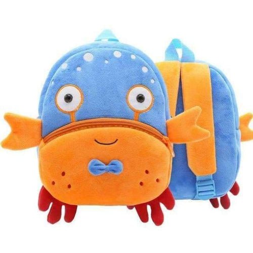 Planet Gates Crab Children School Backpack Cartoon Rainbow Unicorn Design Soft Plush Material For Toddler Baby Girls Kindergarten Kids School Bags