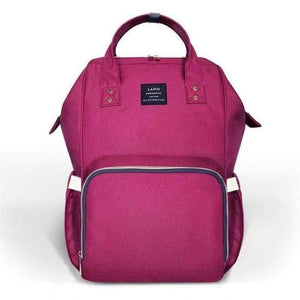 Planet Gates Cranberry Red Baby Diaper Bag Fashion Mummy Maternity Nappy Bag Large Capacity Baby Bag Travel Backpack Designer Nursing Bag/