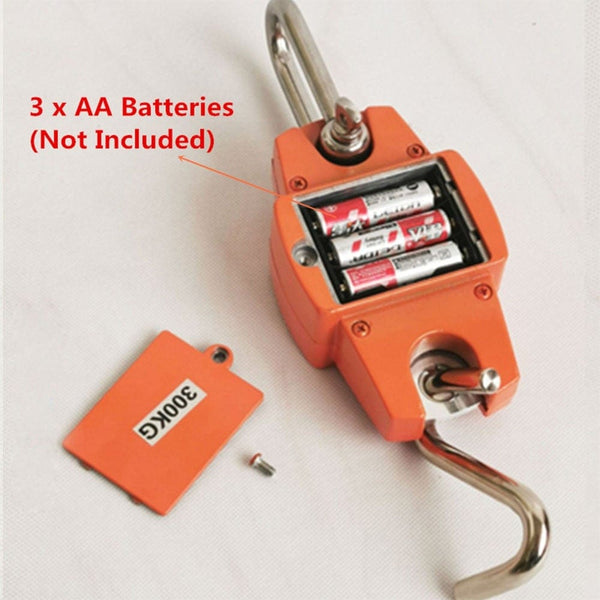 Planet Gates Crane Scale Weight 300kg/50g Digital Electronic Balance LCD for Home Farm Market Heavy Duty Hanging Hook Portable Digital Scales