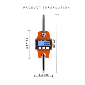 Planet Gates Crane Scale Weight 300kg/50g Digital Electronic Balance LCD for Home Farm Market Heavy Duty Hanging Hook Portable Digital Scales