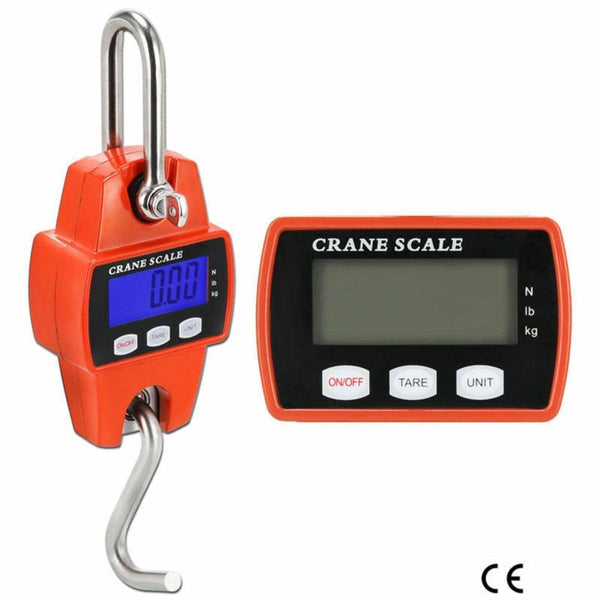 Planet Gates Crane Scale Weight 300kg/50g Digital Electronic Balance LCD for Home Farm Market Heavy Duty Hanging Hook Portable Digital Scales