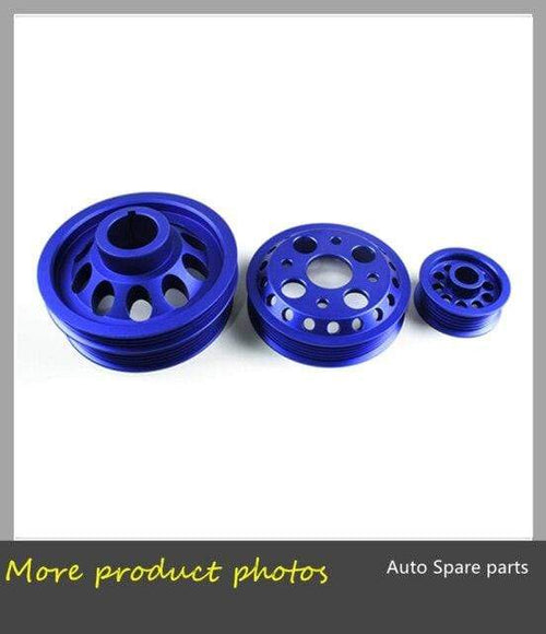 Planet Gates Crank Pulley For Nissan 350Z VQ35DE Z33 350GT Skyline Fairlady 3.5L Aluminum Crankshaft Belt Pulley CP-NS350ZBL