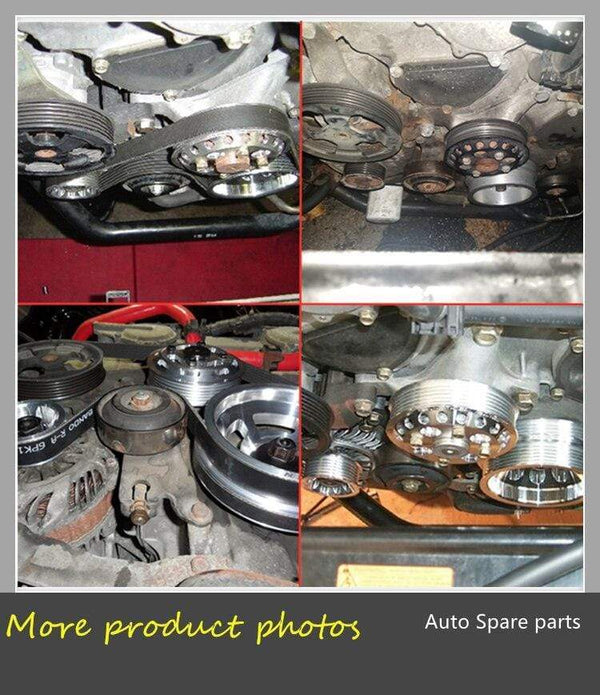 Planet Gates Crank Pulley For Nissan 350Z VQ35DE Z33 350GT Skyline Fairlady 3.5L Aluminum Crankshaft Belt Pulley CP-NS350ZBL